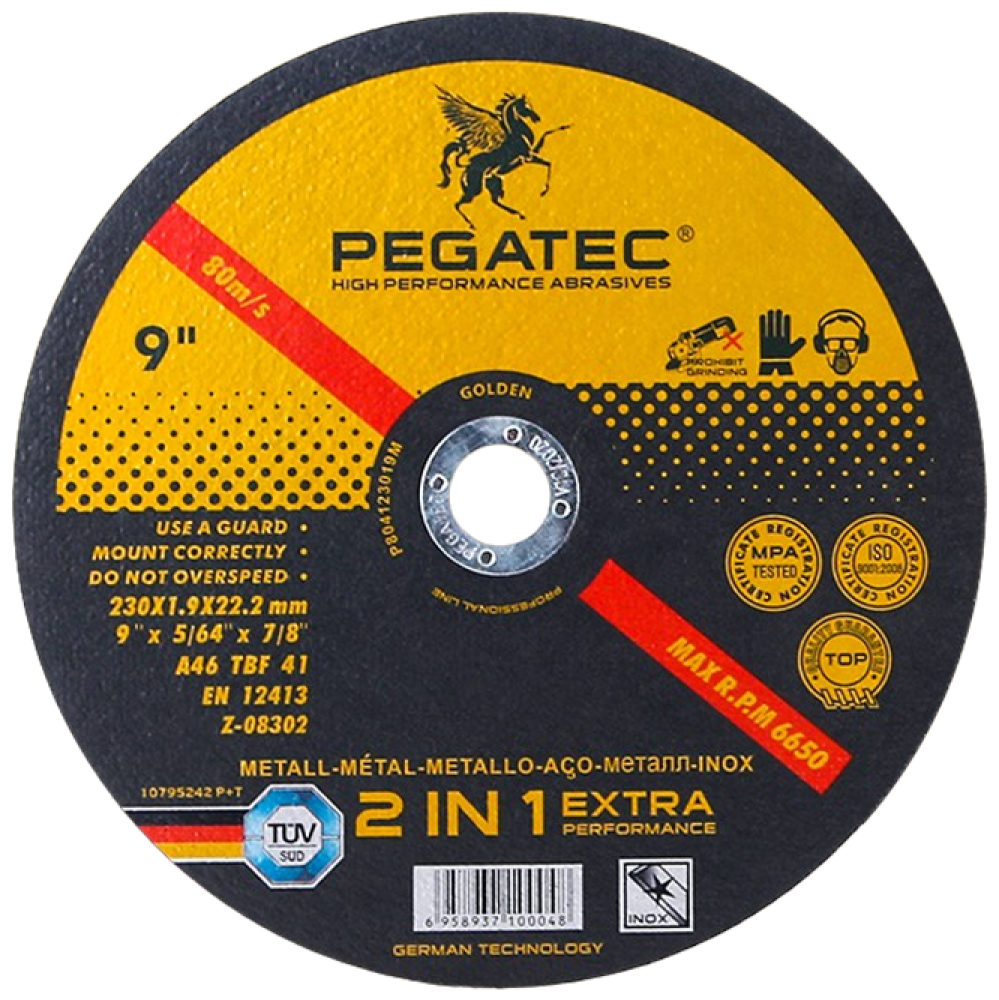Круг отрезной PEGATEC 230x1.9x22.2