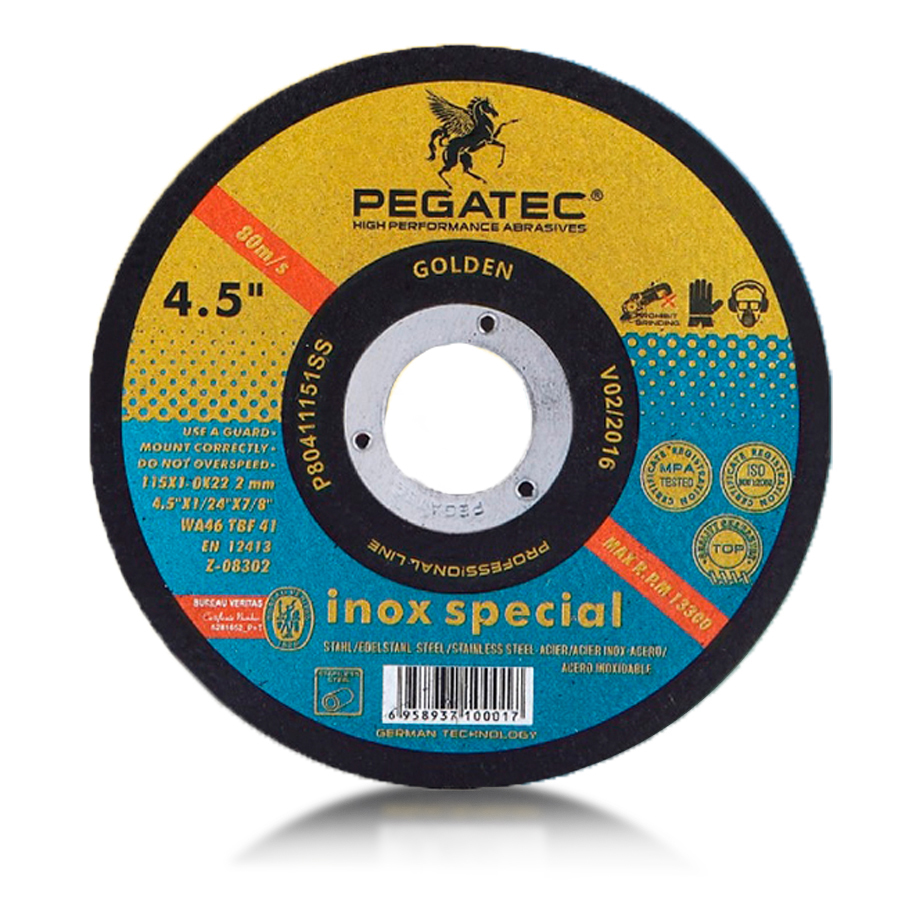 Круг отрезной PEGATEC 125x22.2 INOX (для нерж.)